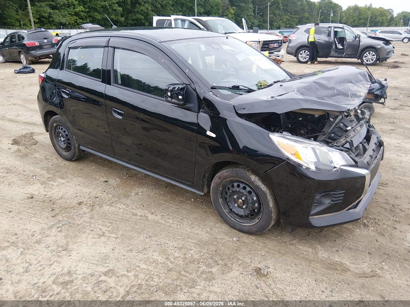 2024 Mitsubishi Mirage VIN ML32AUHJ6RH000273 IAAI salvage auction — FRONT END, Salvage Title, sold $2,100 on 2026-07-09 (photo 1)