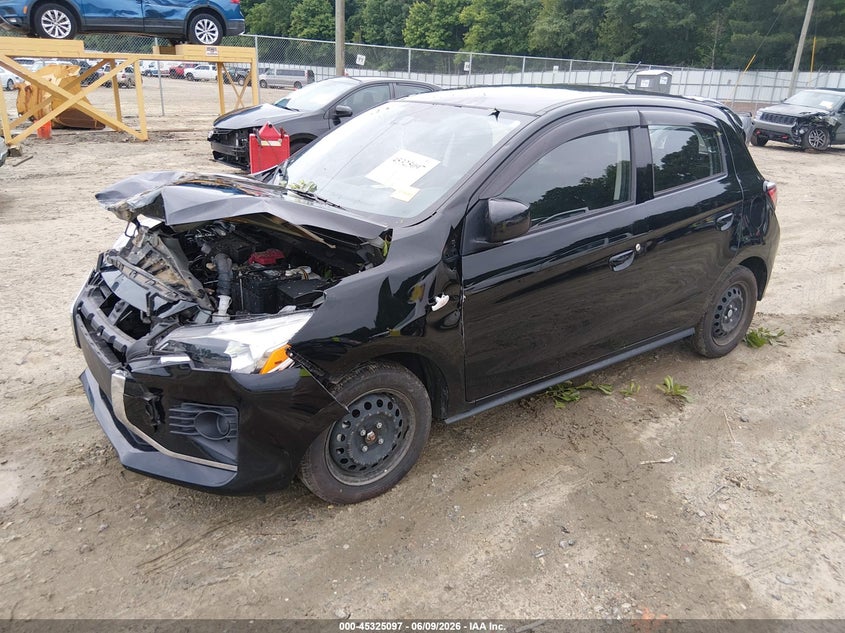 2024 Mitsubishi Mirage VIN ML32AUHJ6RH000273 IAAI salvage auction — FRONT END, Salvage Title, sold $2,100 on 2026-07-09 (photo 2)