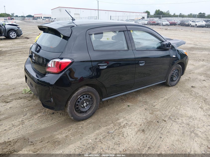 2024 Mitsubishi Mirage VIN ML32AUHJ6RH000273 IAAI salvage auction — FRONT END, Salvage Title, sold $2,100 on 2026-07-09 (photo 4)