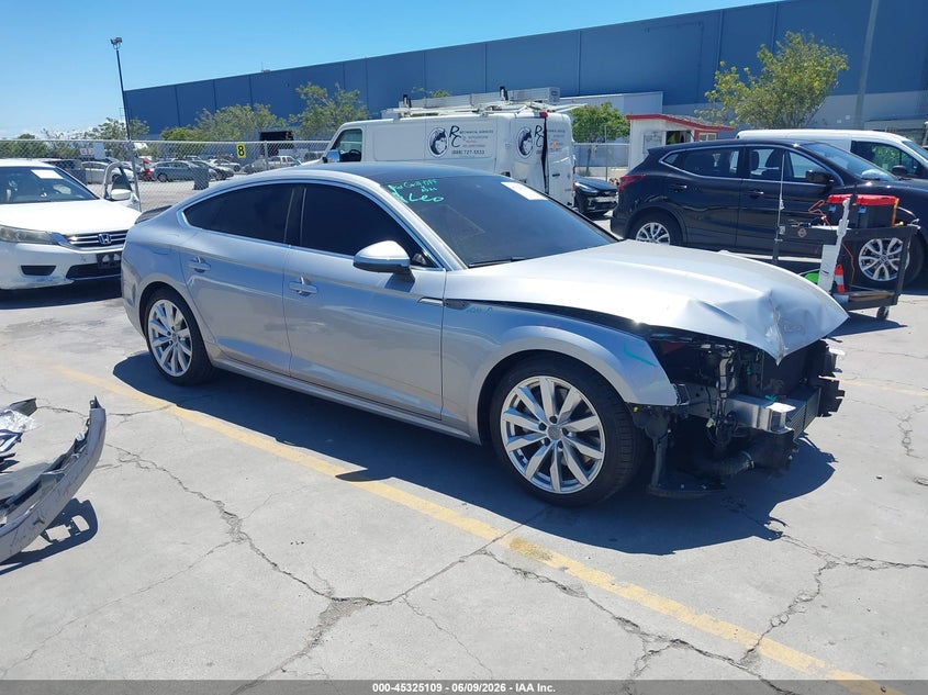 2018 Audi A5 VIN WAUCNDF52JA066616 IAAI salvage auction — FRONT END, Salvage Title, sold $7,250 on 2026-07-20 (photo 1)