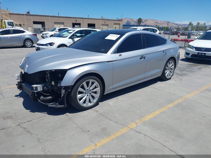 2018 Audi A5 VIN WAUCNDF52JA066616 IAAI salvage auction — FRONT END, Salvage Title, sold $7,250 on 2026-07-20 (photo 2)