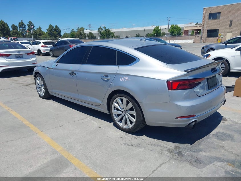 2018 Audi A5 VIN WAUCNDF52JA066616 IAAI salvage auction — FRONT END, Salvage Title, sold $7,250 on 2026-07-20 (photo 3)