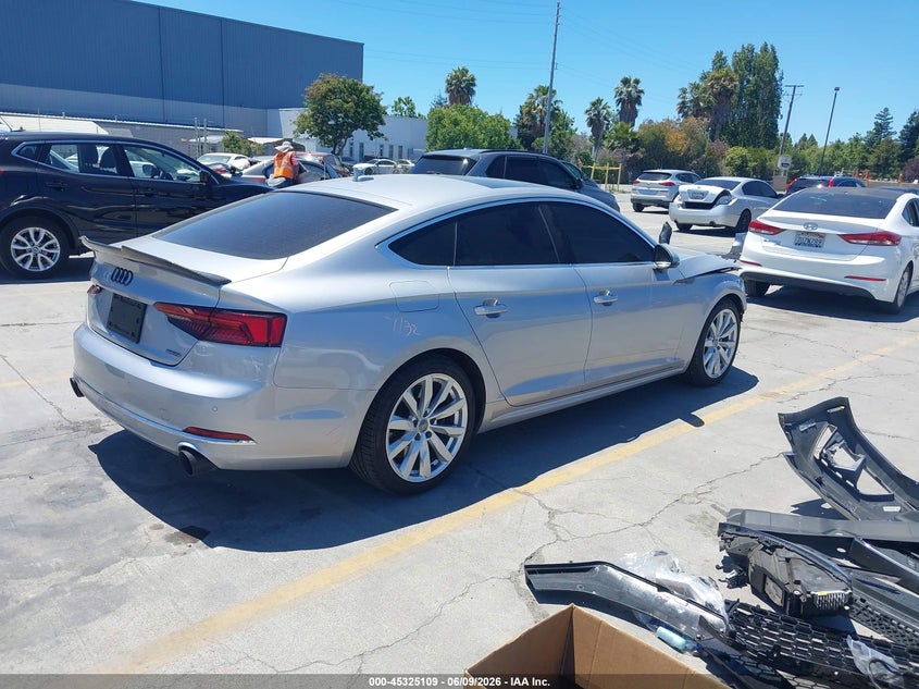2018 Audi A5 VIN WAUCNDF52JA066616 IAAI salvage auction — FRONT END, Salvage Title, sold $7,250 on 2026-07-20 (photo 4)