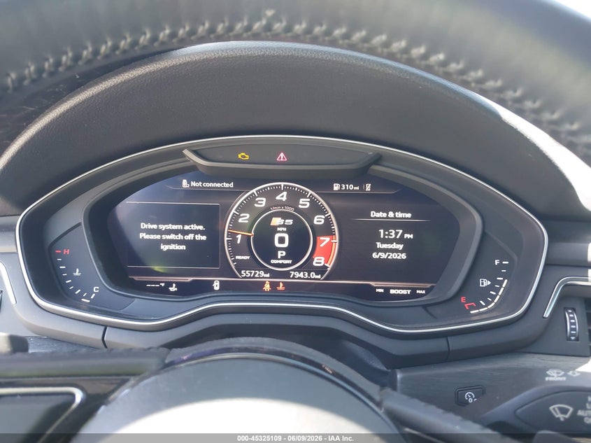 2018 Audi A5 VIN WAUCNDF52JA066616 IAAI salvage auction — FRONT END, Salvage Title, sold $7,250 on 2026-07-20 (photo 7)