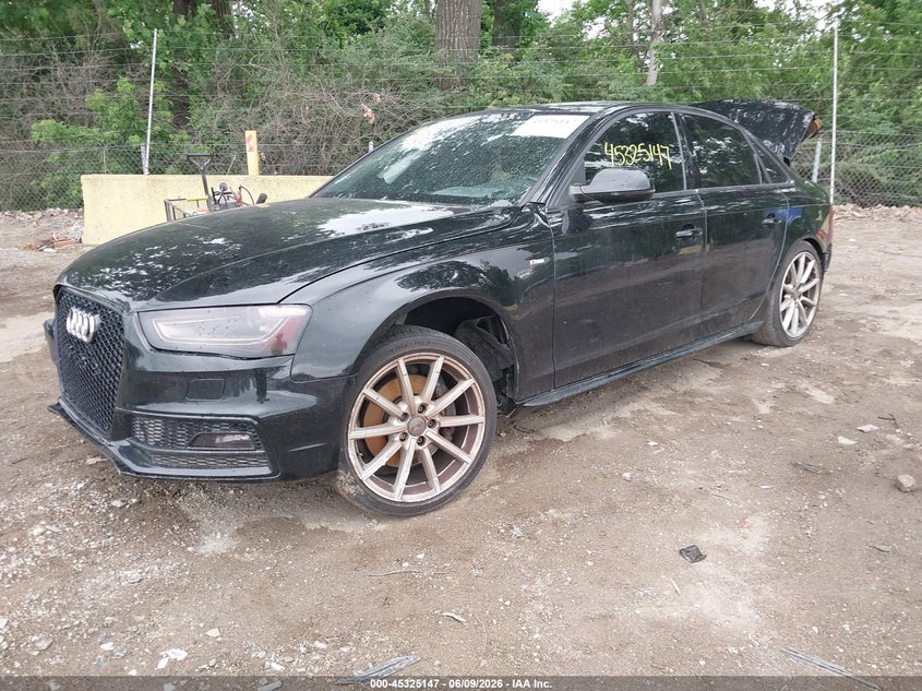 2015 Audi A4 VIN WAUBFAFL4FN041710 IAAI salvage auction — RIGHT REAR, Clear (Indiana), sold $1,175 on 2026-07-15 (photo 2)