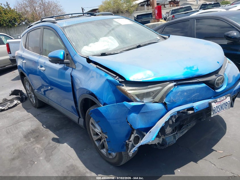 2018 Toyota Rav 4 VIN JTMYFREV9JJ725957 IAAI salvage auction — RIGHT FRONT, Salvage Certificate (California), sold $4,650 on 2026-07-15 (photo 1)