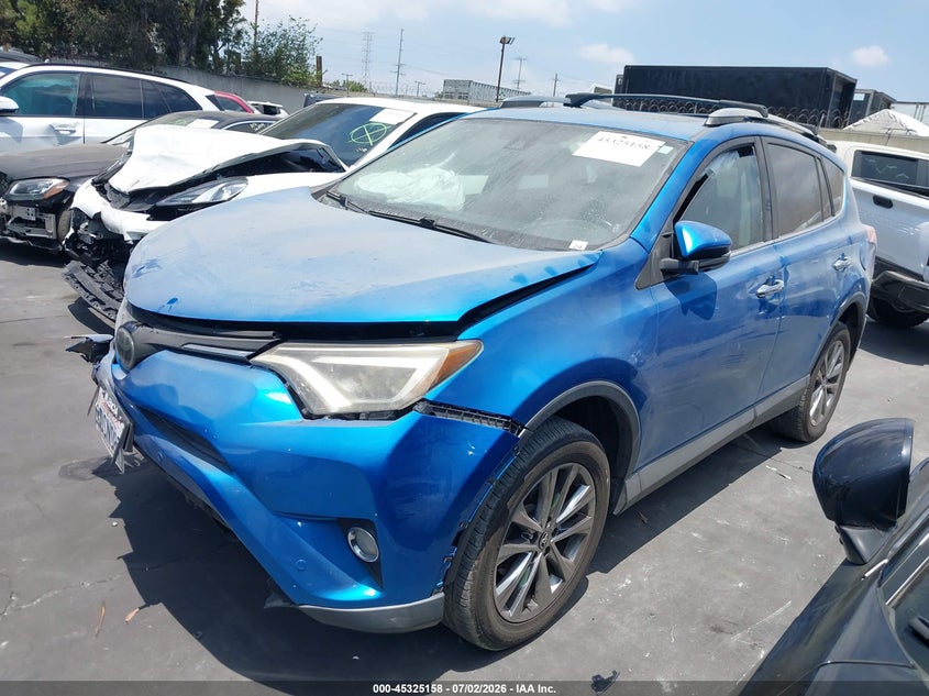 2018 Toyota Rav 4 VIN JTMYFREV9JJ725957 IAAI salvage auction — RIGHT FRONT, Salvage Certificate (California), sold $4,650 on 2026-07-15 (photo 2)