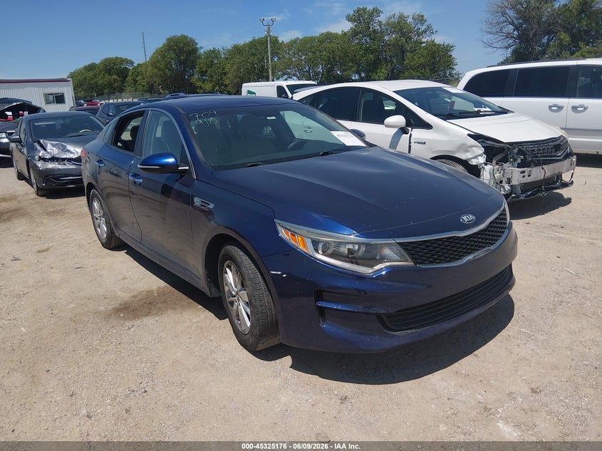 2018 Kia Optima VIN 5XXGT4L39JG191145 IAAI salvage auction — THEFT, Certificate Of Title (Nebraska), sold $1,800 on 2026-07-16 (photo 1)