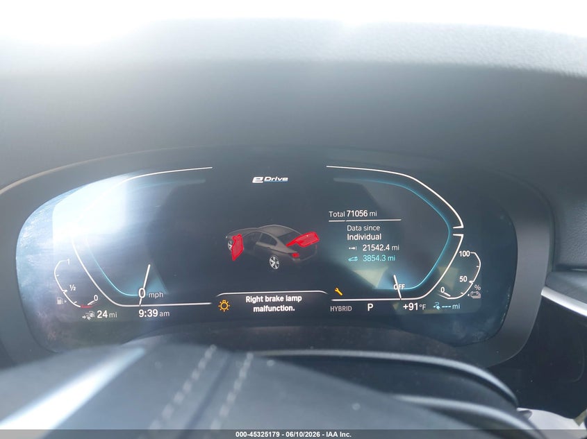 2022 BMW 5er VIN WBA13AG08NCJ34524 IAAI salvage auction — REAR END, Salvage Title, sold $13,600 on 2026-07-30 (photo 7)