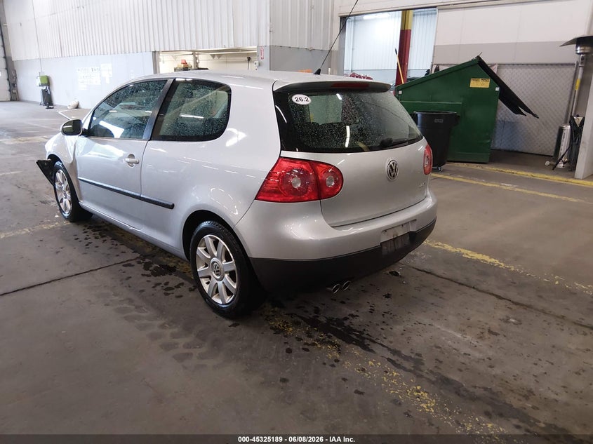 2009 Volkswagen Rabbit VIN WVWBB71K19W001972 IAAI salvage auction — FRONT END, Salvage (Oregon), sold $525 on 2026-08-06 (photo 3)
