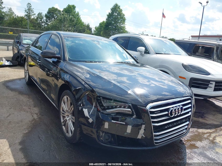 2012 Audi A8 VIN WAURVAFD0CN007947 IAAI salvage auction — FRONT END, Salvage (North Carolina), sold $2,200 on 2026-07-27 (photo 1)