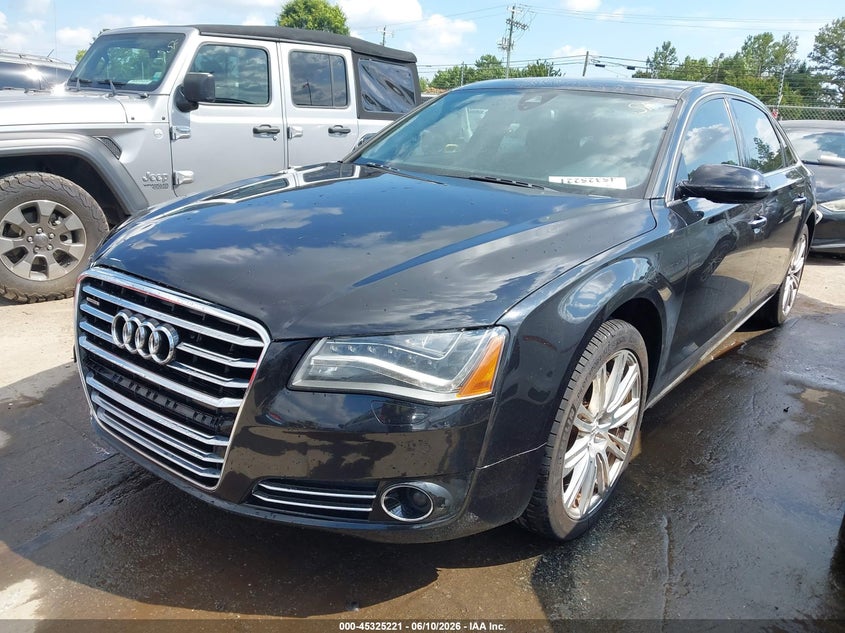 2012 Audi A8 VIN WAURVAFD0CN007947 IAAI salvage auction — FRONT END, Salvage (North Carolina), sold $2,200 on 2026-07-27 (photo 2)