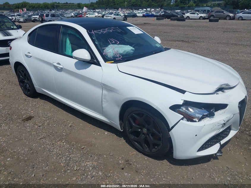 2019 Alfa romeo Giulia VIN ZARFANBN9K7622190 IAAI salvage auction — FRONT END, Mv-907A (New York), sold $2,725 on 2026-07-28 (photo 1)