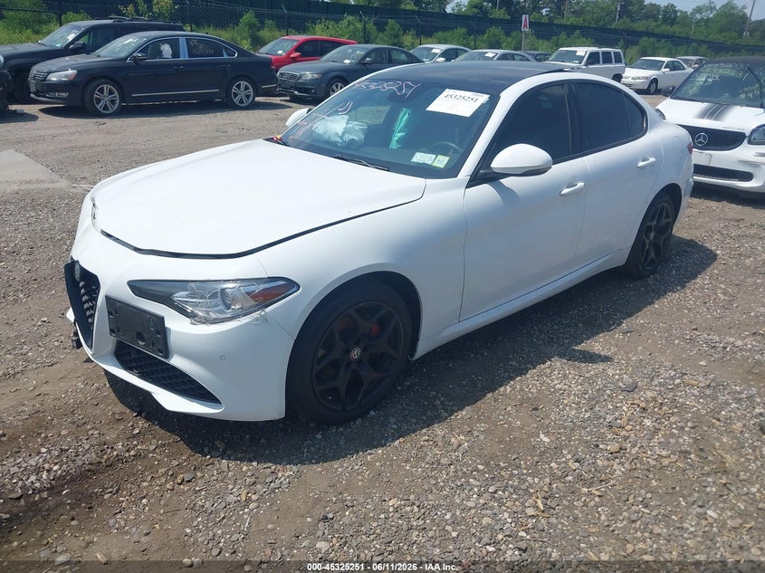 2019 Alfa romeo Giulia VIN ZARFANBN9K7622190 IAAI salvage auction — FRONT END, Mv-907A (New York), sold $2,725 on 2026-07-28 (photo 2)