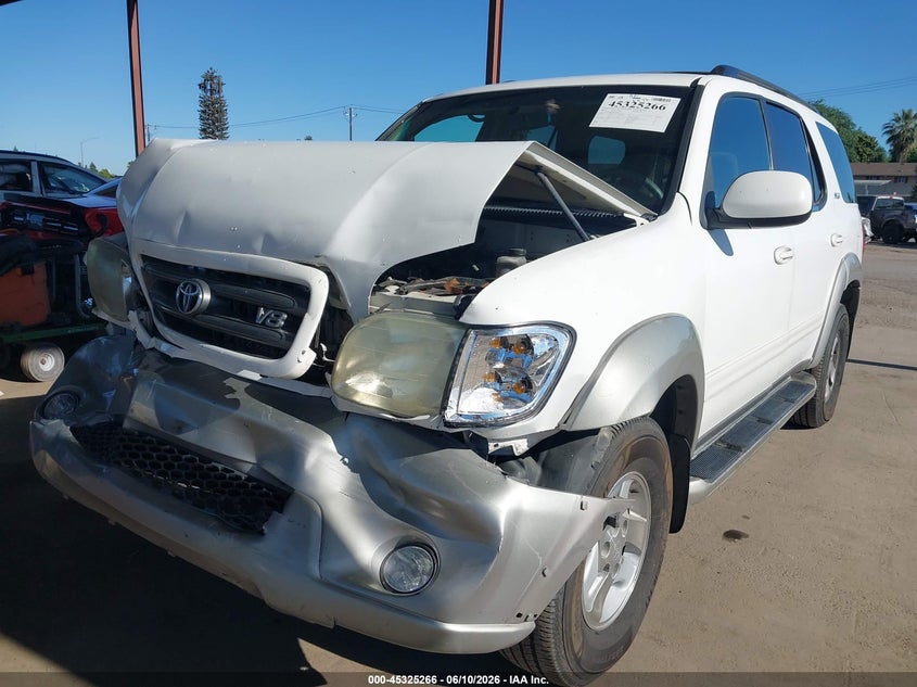 2003 Toyota Sequoia VIN 5TDZT34A43S167899 IAAI salvage auction — FRONT END, Salvage (California), sold $1,100 on 2026-07-14 (photo 2)