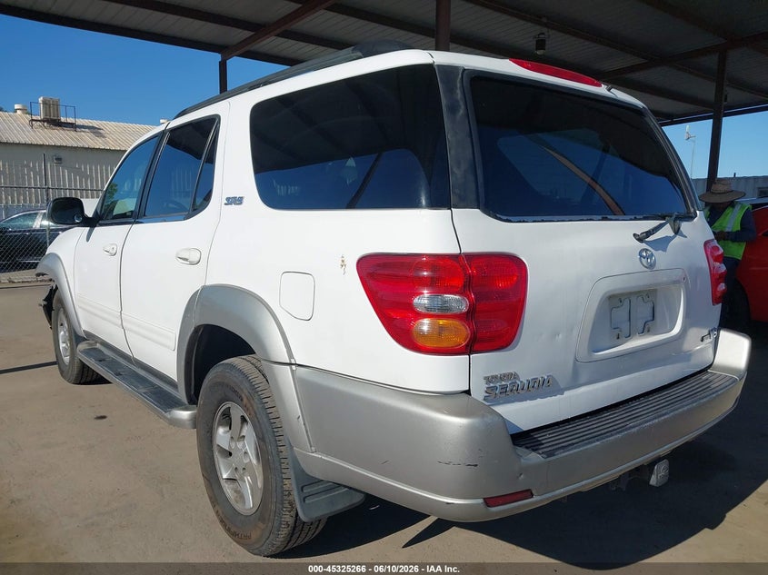 2003 Toyota Sequoia VIN 5TDZT34A43S167899 IAAI salvage auction — FRONT END, Salvage (California), sold $1,100 on 2026-07-14 (photo 3)
