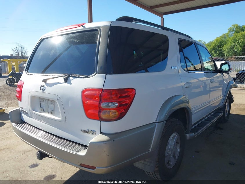 2003 Toyota Sequoia VIN 5TDZT34A43S167899 IAAI salvage auction — FRONT END, Salvage (California), sold $1,100 on 2026-07-14 (photo 4)