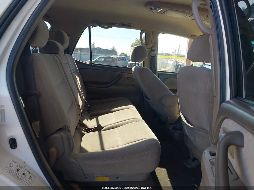 2003 Toyota Sequoia VIN 5TDZT34A43S167899 IAAI salvage auction — FRONT END, Salvage (California), sold $1,100 on 2026-07-14 (photo 8)