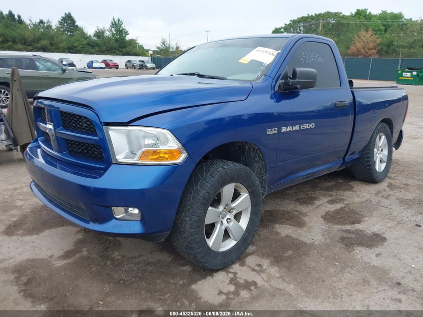 2011 Ram Ram 1500 VIN 3D7JV1ET5BG632737 IAAI salvage auction — REAR END, Clear (Indiana), sold $925 on 2026-08-14 (photo 2)