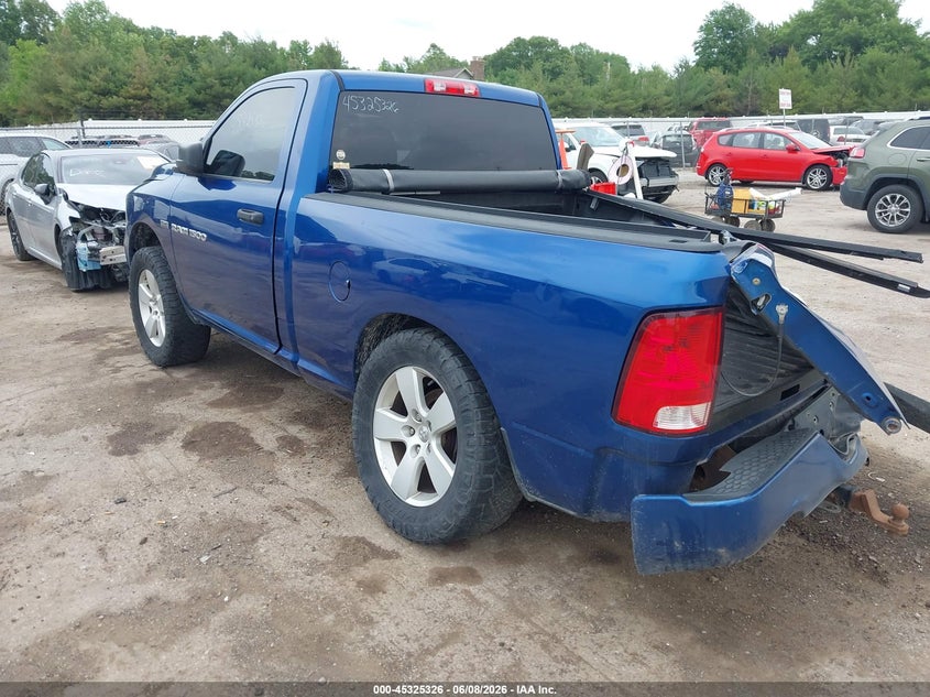 2011 Ram Ram 1500 VIN 3D7JV1ET5BG632737 IAAI salvage auction — REAR END, Clear (Indiana), sold $925 on 2026-08-14 (photo 3)