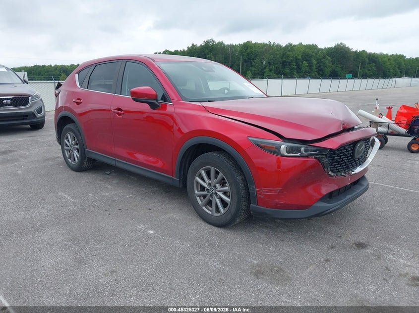 2022 Mazda Cx-5 VIN JM3KFBBM6N0542785 IAAI salvage auction — FRONT & REAR, Salvage (Indiana), sold $4,050 on 2026-07-10 (photo 1)