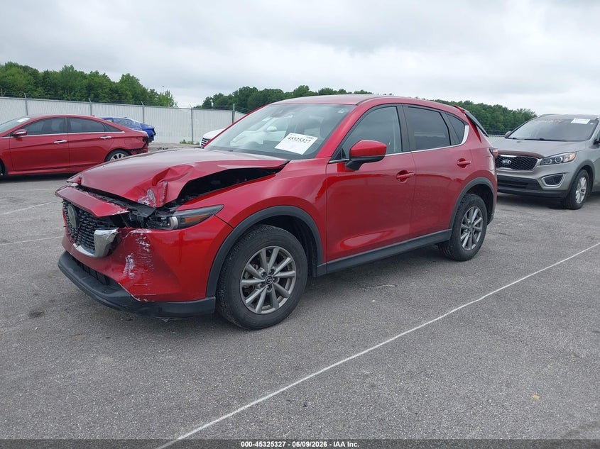 2022 Mazda Cx-5 VIN JM3KFBBM6N0542785 IAAI salvage auction — FRONT & REAR, Salvage (Indiana), sold $4,050 on 2026-07-10 (photo 2)