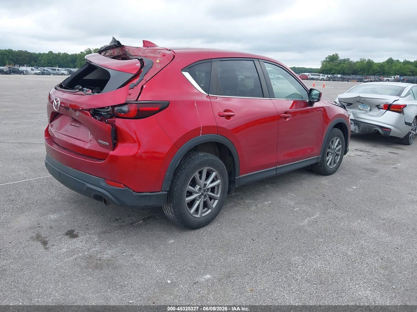 2022 Mazda Cx-5 VIN JM3KFBBM6N0542785 IAAI salvage auction — FRONT & REAR, Salvage (Indiana), sold $4,050 on 2026-07-10 (photo 4)