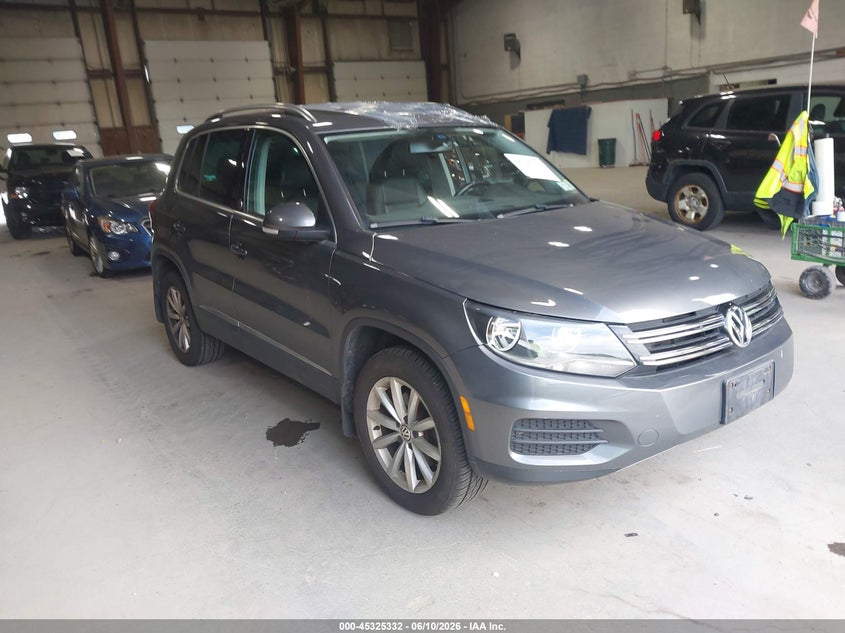 2017 Volkswagen Tiguan VIN WVGSV7AXXHK030519 IAAI salvage auction — ROOF, Mv-907A (New York), sold $775 on 2026-07-15 (photo 1)