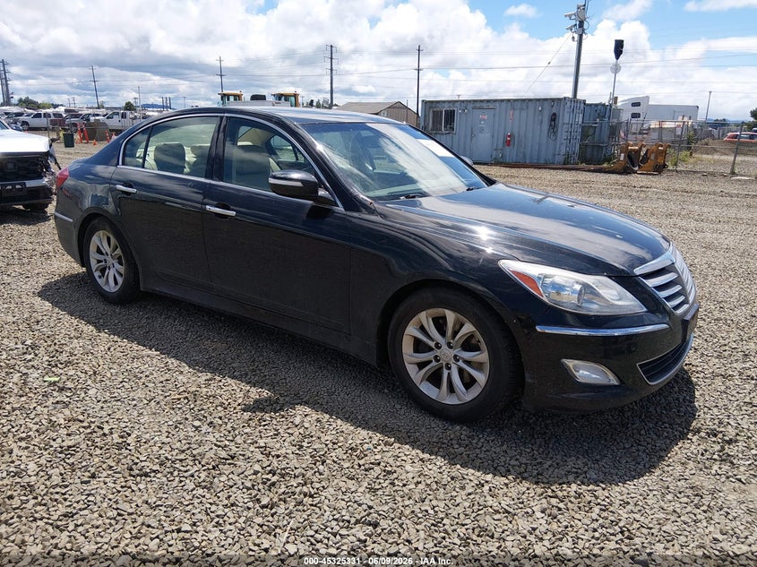 2013 Hyundai Genesis VIN KMHGC4DD9DU232892 IAAI salvage auction — LEFT FRONT, Salvage Title, sold $650 on 2026-07-22 (photo 1)