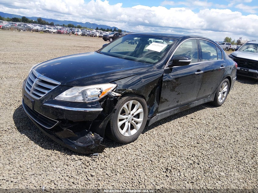 2013 Hyundai Genesis VIN KMHGC4DD9DU232892 IAAI salvage auction — LEFT FRONT, Salvage Title, sold $650 on 2026-07-22 (photo 2)