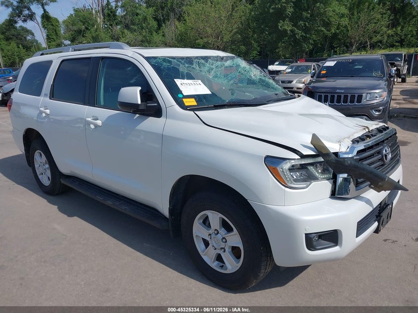 2022 Toyota Sequoia VIN 5TDAY5B14NS188879 IAAI salvage auction — ROOF, Salvage (Kansas), sold $14,500 on 2026-08-02 (photo 1)