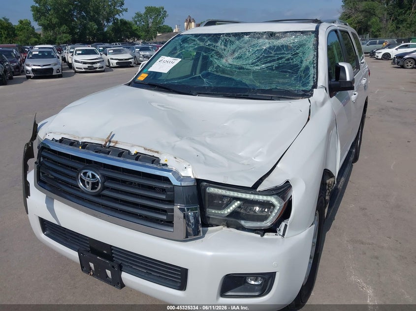 2022 Toyota Sequoia VIN 5TDAY5B14NS188879 IAAI salvage auction — ROOF, Salvage (Kansas), sold $14,500 on 2026-08-02 (photo 6)