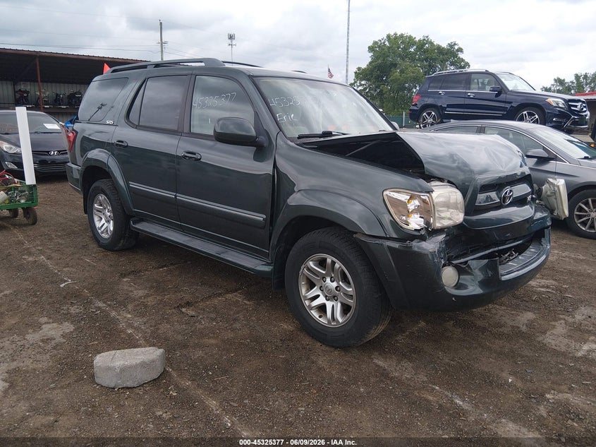 2007 Toyota Sequoia VIN 5TDZT34A77S287038 IAAI salvage auction — FRONT END, Salvage (Ohio), sold $675 on 2026-07-09 (photo 1)