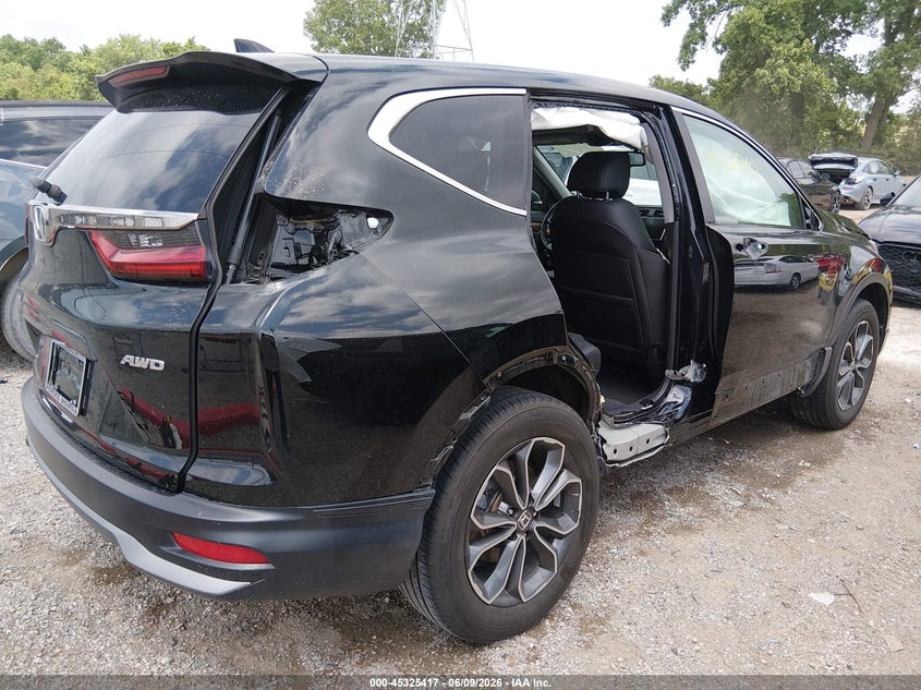 2022 Honda Cr-v VIN 7FARW2H8XNE012018 IAAI salvage auction — SIDE, Salvage Title, sold $10,750 on 2026-07-15 (photo 4)
