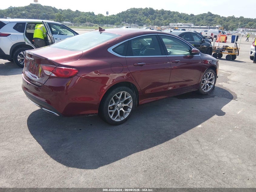 2016 Chrysler 200 VIN 1C3CCCCG4GN172323 IAAI salvage auction — HAIL, Salvage (Missouri), sold $875 on 2026-07-28 (photo 4)