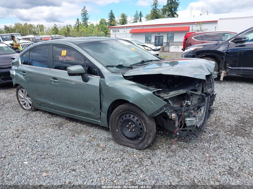 2015 Subaru Impreza VIN JF1GJAC64FH013271 IAAI salvage auction — FRONT & REAR, Bill Of Sale (Washington), sold $175 on 2026-07-08 (photo 1)