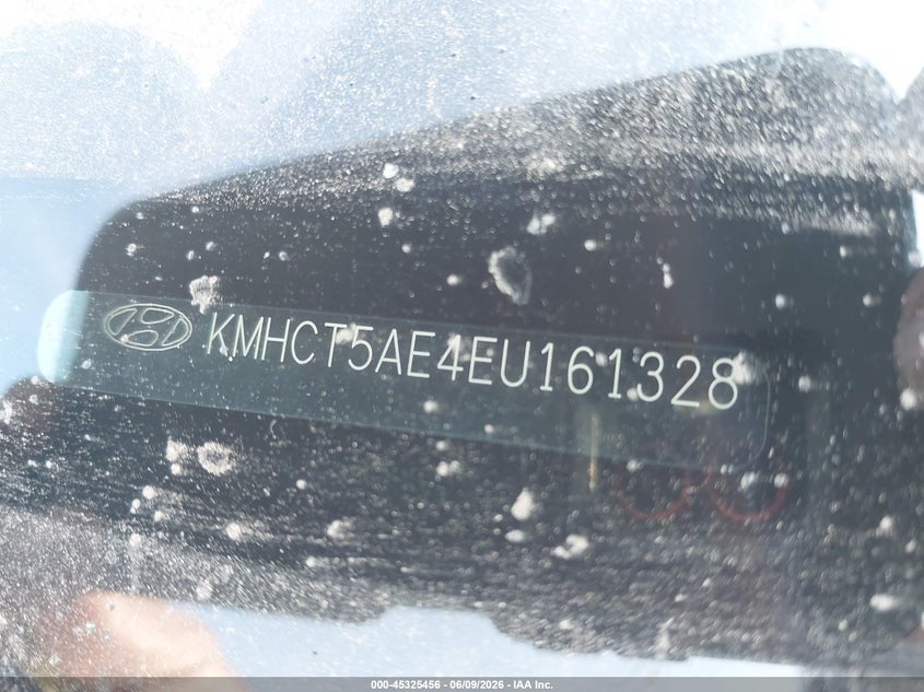 2014 Hyundai Accent VIN KMHCT5AE4EU161328 IAAI salvage auction — NORMAL WEAR, Salvage Title, sold $500 on 2026-07-08 (photo 9)