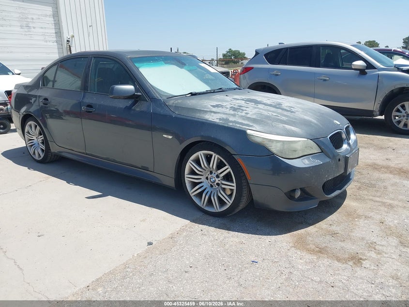 2008 BMW 5er VIN WBANW53568CT52032 IAAI salvage auction — NORMAL WEAR, Original (Texas), sold $975 on 2026-07-09 (photo 1)