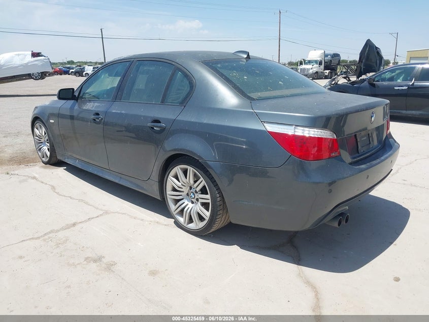 2008 BMW 5er VIN WBANW53568CT52032 IAAI salvage auction — NORMAL WEAR, Original (Texas), sold $975 on 2026-07-09 (photo 3)