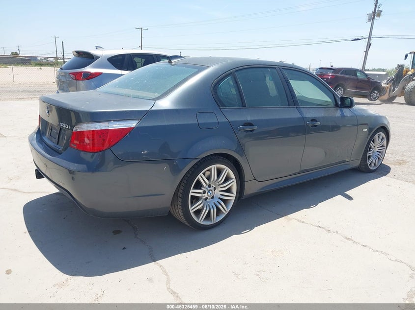 2008 BMW 5er VIN WBANW53568CT52032 IAAI salvage auction — NORMAL WEAR, Original (Texas), sold $975 on 2026-07-09 (photo 4)
