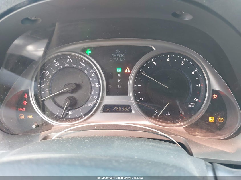 2009 Lexus Is 250 VIN JTHBK262692092660 IAAI salvage auction — FRONT END, Salvage (Texas), sold $425 on 2026-07-15 (photo 7)