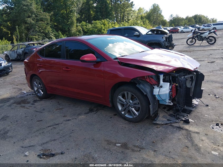 2017 Hyundai Elantra VIN KMHD84LF7HU297818 IAAI salvage auction — FRONT END, Salvage (Mississippi), sold $1,725 on 2026-07-15 (photo 1)