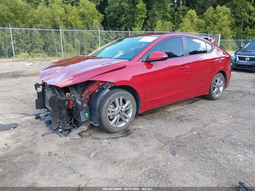 2017 Hyundai Elantra VIN KMHD84LF7HU297818 IAAI salvage auction — FRONT END, Salvage (Mississippi), sold $1,725 on 2026-07-15 (photo 2)