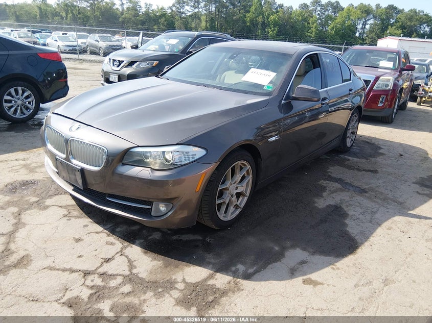 2011 BMW 5 series VIN WBAFR7C56BC607308 IAAI salvage auction — RIGHT FRONT, Clear (Virginia), sold $1,300 on 2026-07-12 (photo 2)