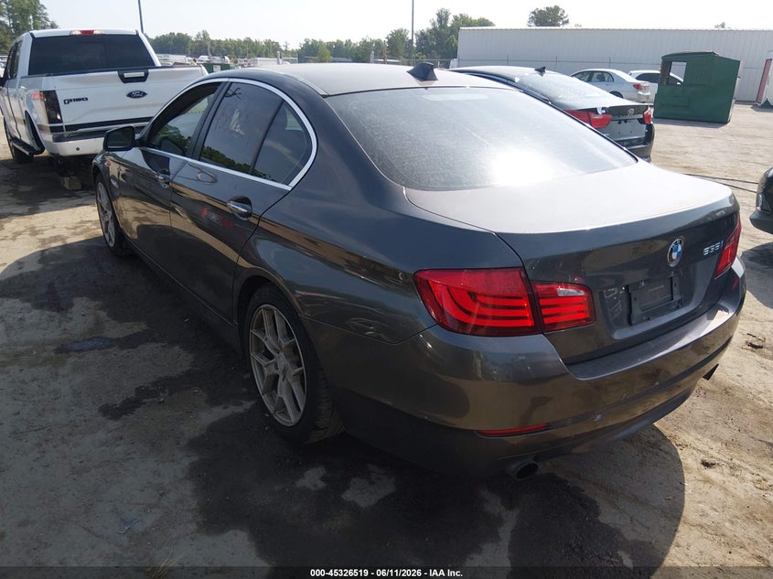 2011 BMW 5 series VIN WBAFR7C56BC607308 IAAI salvage auction — RIGHT FRONT, Clear (Virginia), sold $1,300 on 2026-07-12 (photo 3)