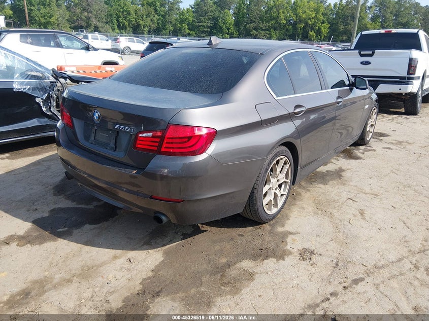 2011 BMW 5 series VIN WBAFR7C56BC607308 IAAI salvage auction — RIGHT FRONT, Clear (Virginia), sold $1,300 on 2026-07-12 (photo 4)