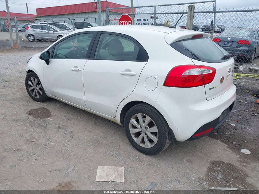 2013 Kia Rio VIN KNADN5A30D6222420 IAAI salvage auction — FRONT END, Salvage Title, sold $225 on 2026-07-09 (photo 3)
