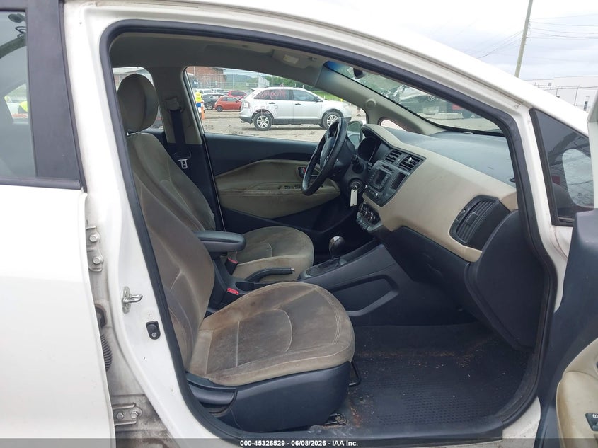 2013 Kia Rio VIN KNADN5A30D6222420 IAAI salvage auction — FRONT END, Salvage Title, sold $225 on 2026-07-09 (photo 5)
