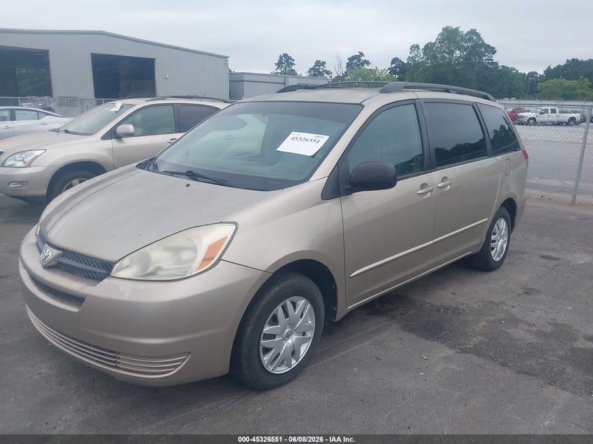 2004 Toyota Sienna VIN 5TDZA23C74S073391 IAAI salvage auction — REPOSSESSION, Bill Of Sale (Georgia), sold $775 on 2026-07-15 (photo 2)