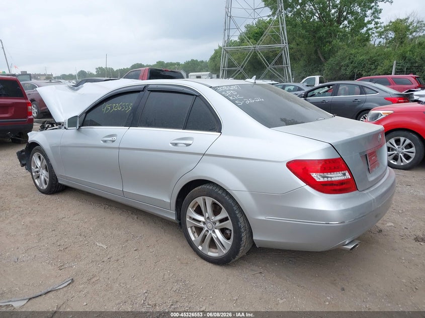 2014 Mercedes-benz C-klasse VIN WDDGF8AB7EG227315 IAAI salvage auction — FRONT END, Salvage Title, sold $650 on 2026-07-22 (photo 3)